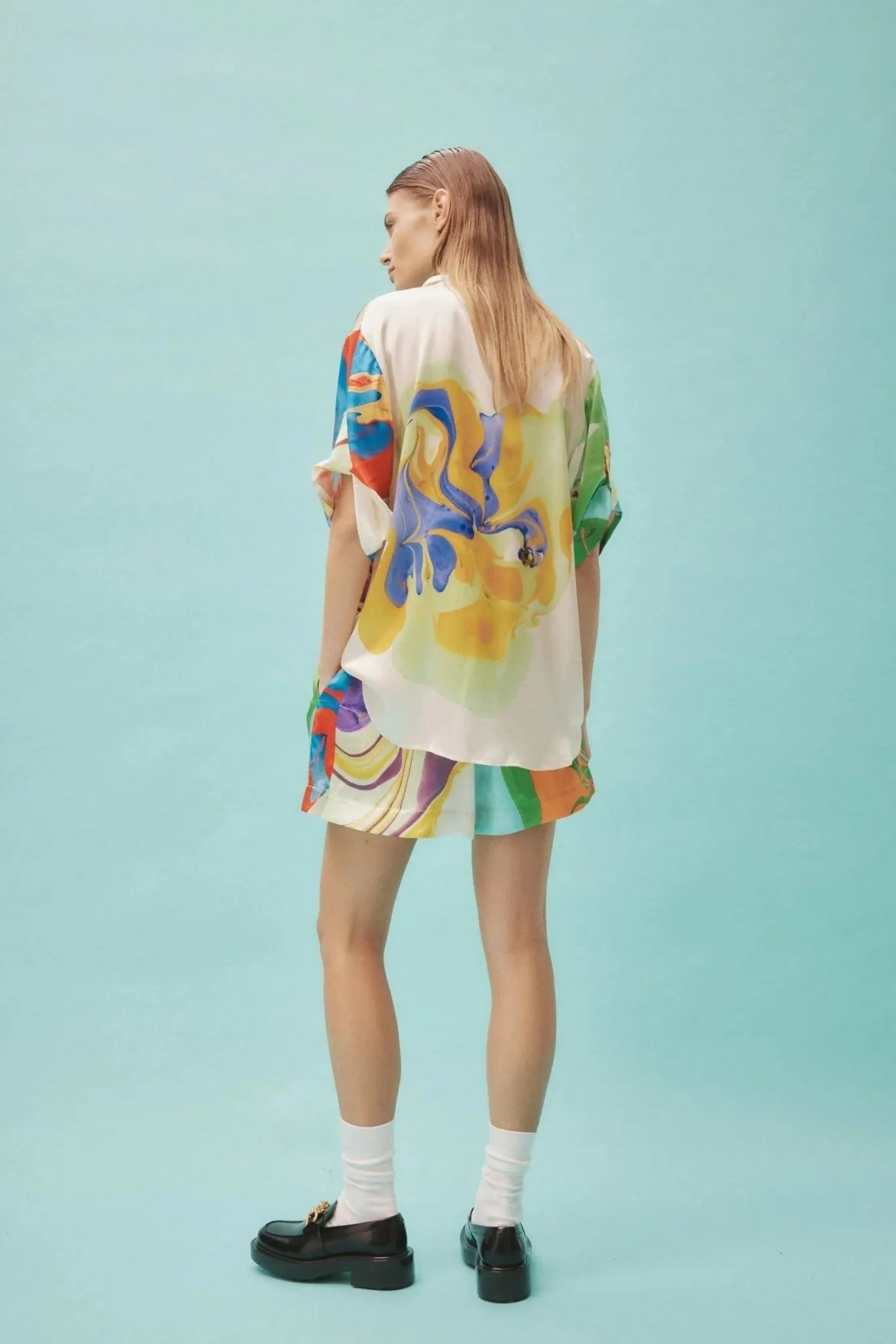 Alemais Luca Silk Shirt And Short Set