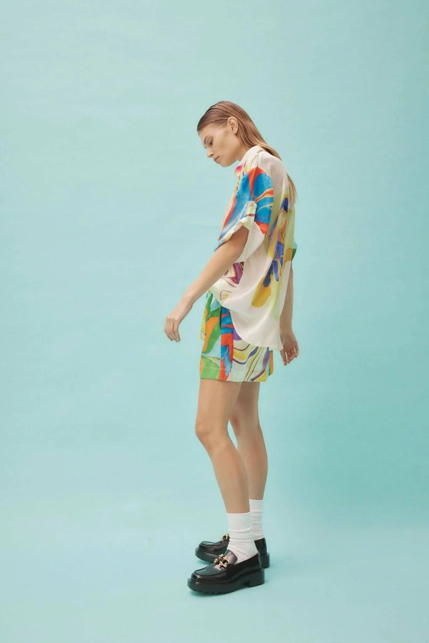 Alemais Luca Silk Shirt And Short Set