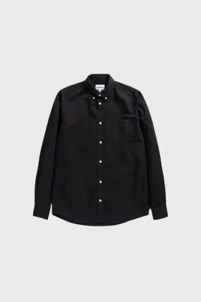Anton Light Twill Shirt - Black