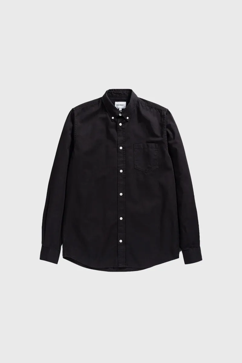 Anton Light Twill Shirt - Black