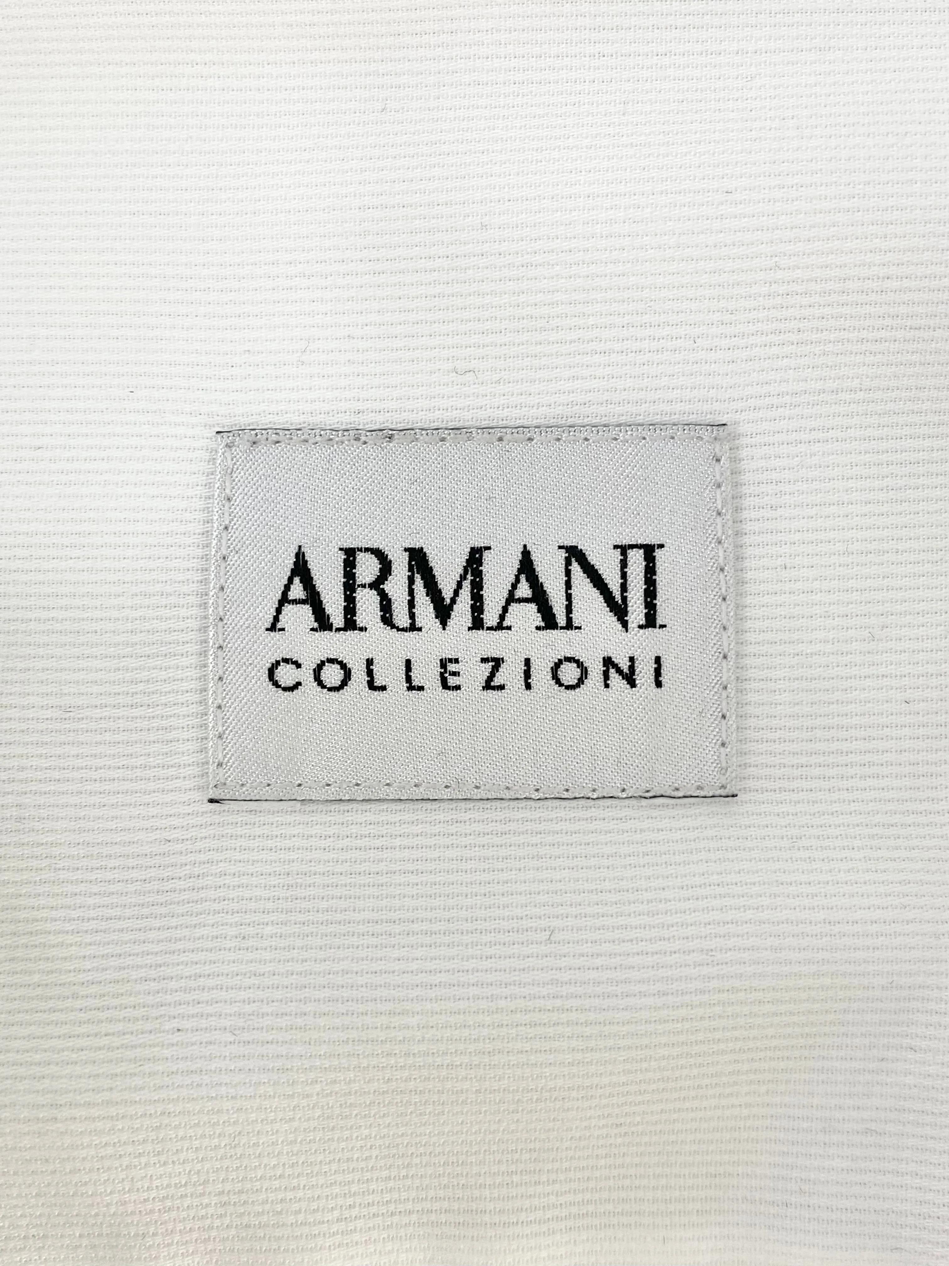 Armani Collezioni Crisp White French Cuff Shirt - 43/17