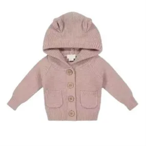 Baby Bear Knit Hooded Cardigan