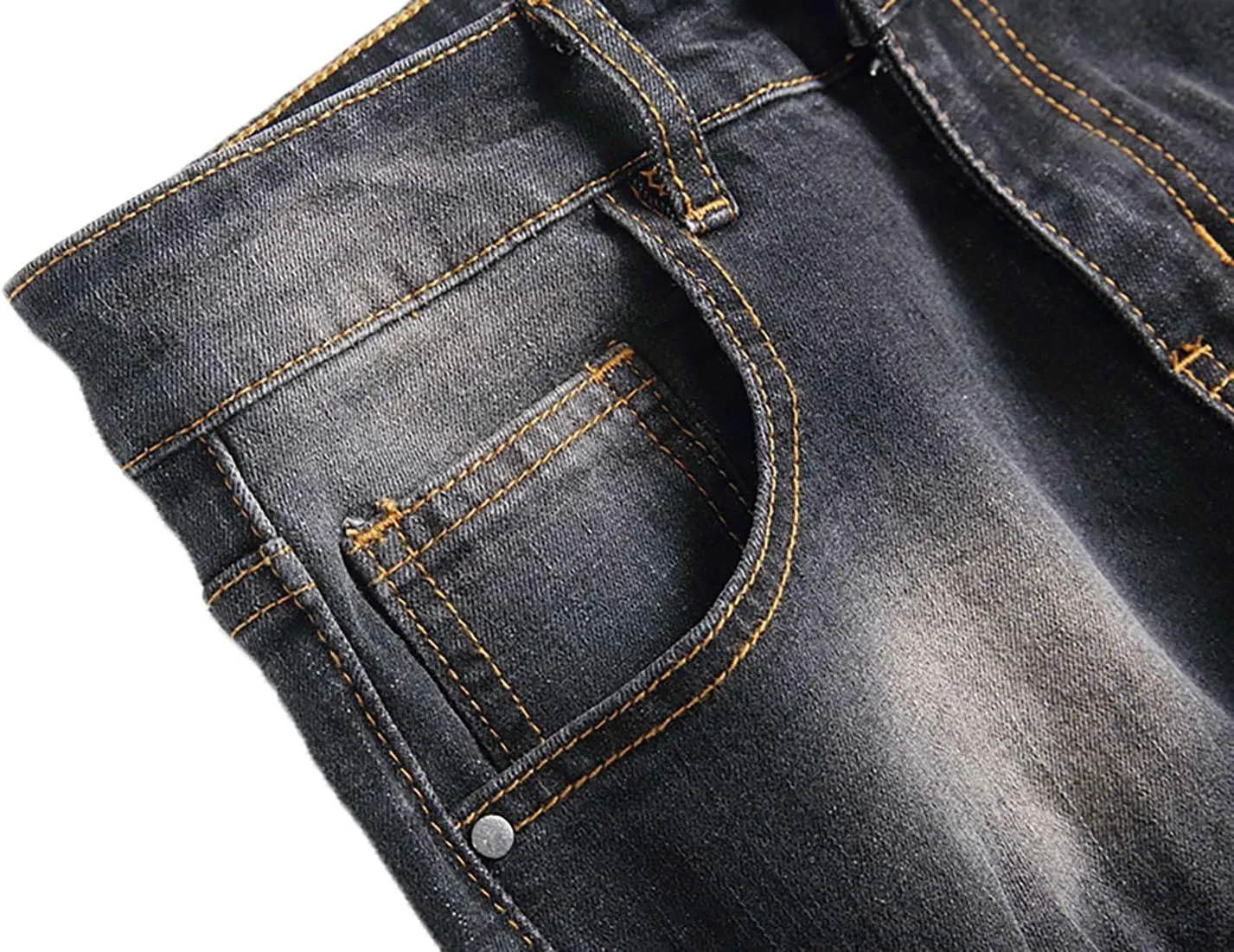 Boy's Jeans Pants Kids Ripped Skinny Jeans Casual Slim Fit Denim Jeans Trousers