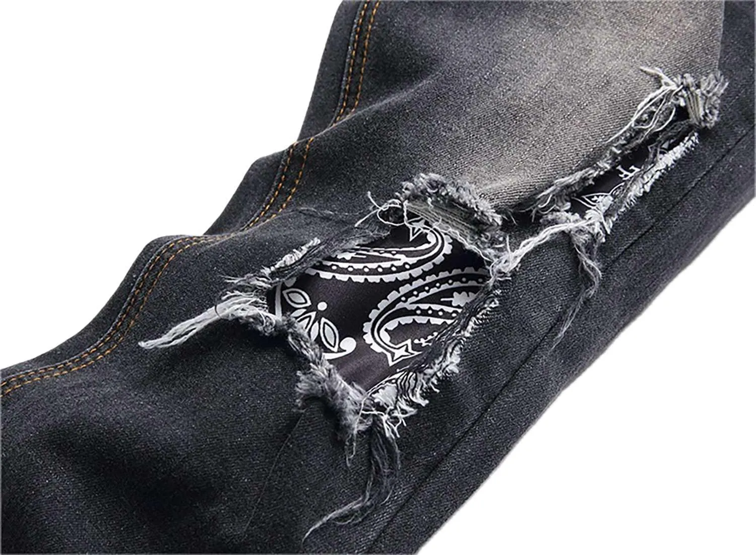 Boy's Jeans Pants Kids Ripped Skinny Jeans Casual Slim Fit Denim Jeans Trousers
