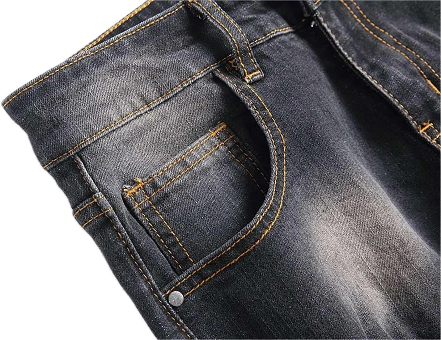 Boy's Jeans Pants Kids Ripped Skinny Jeans Casual Slim Fit Denim Jeans Trousers