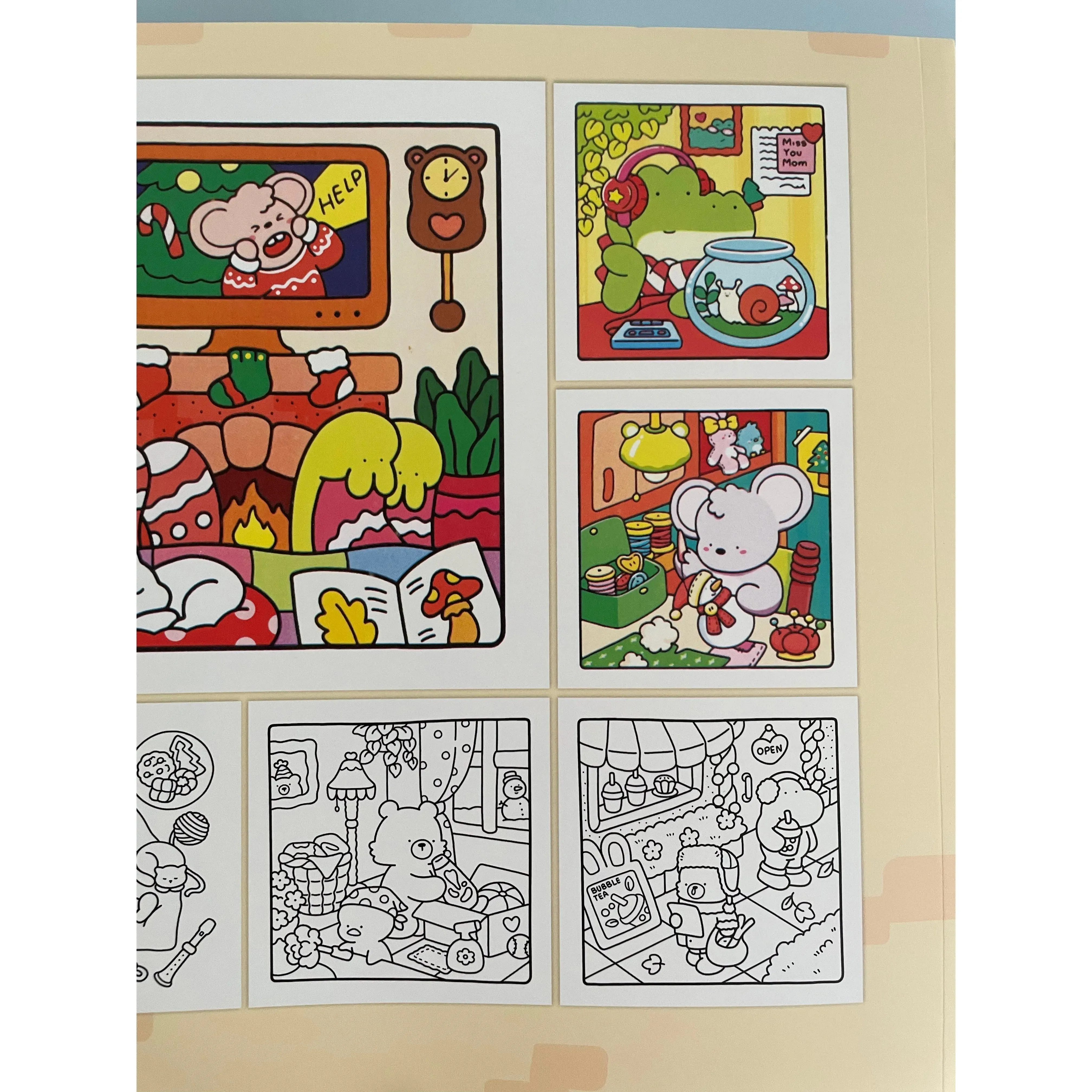 Comfy Days Cute and Comfy Kawaii Colouring Book