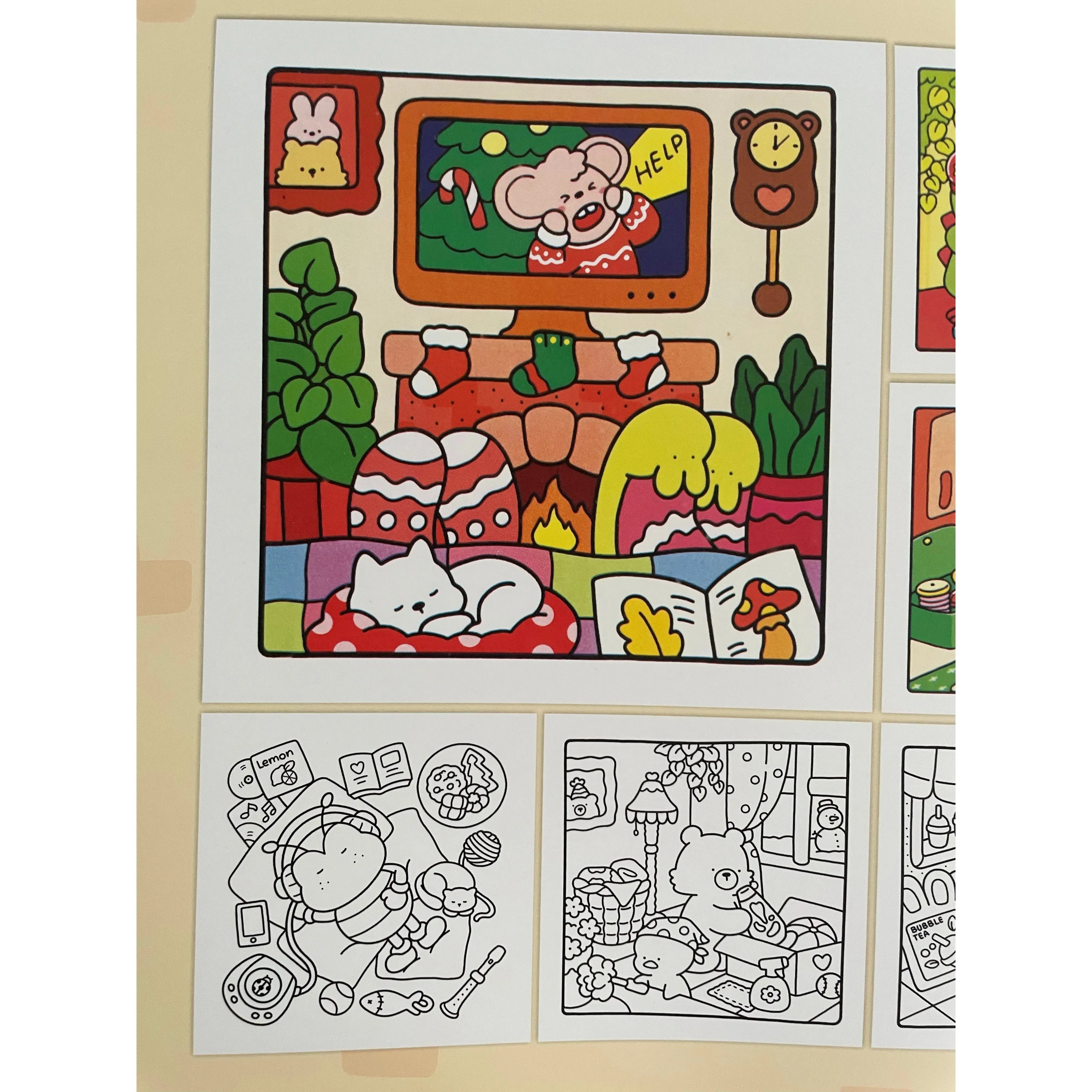 Comfy Days Cute and Comfy Kawaii Colouring Book
