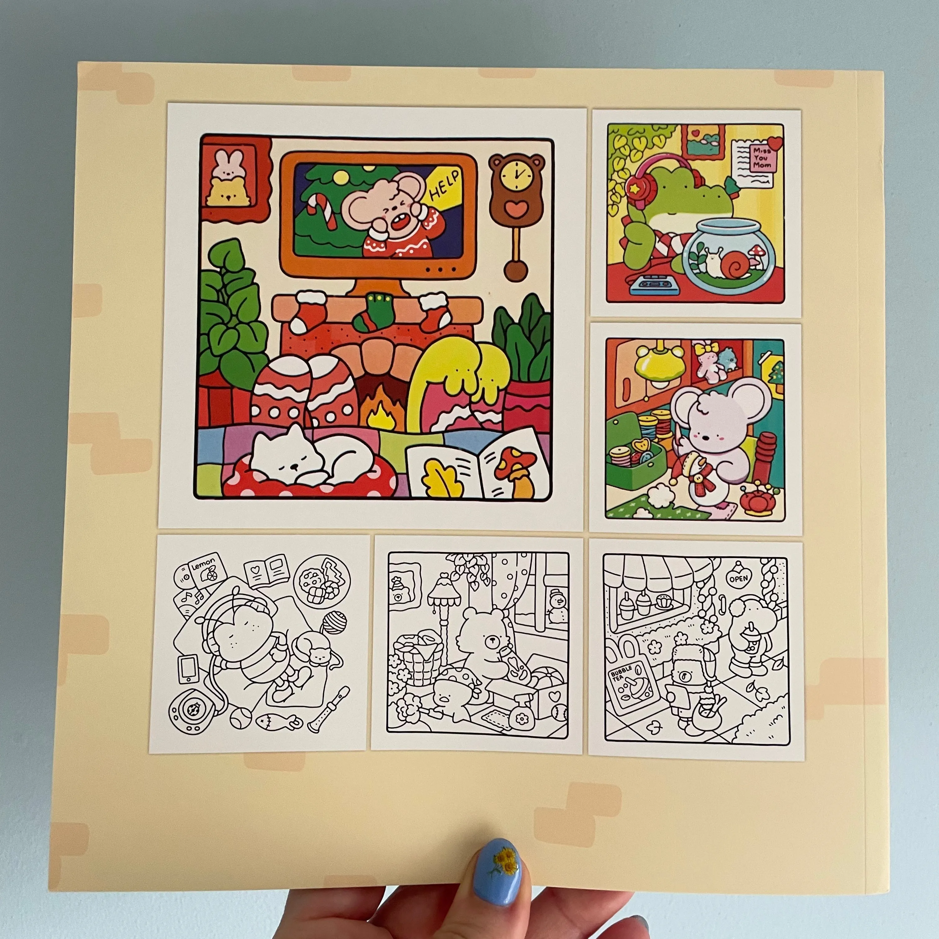Comfy Days Cute and Comfy Kawaii Colouring Book