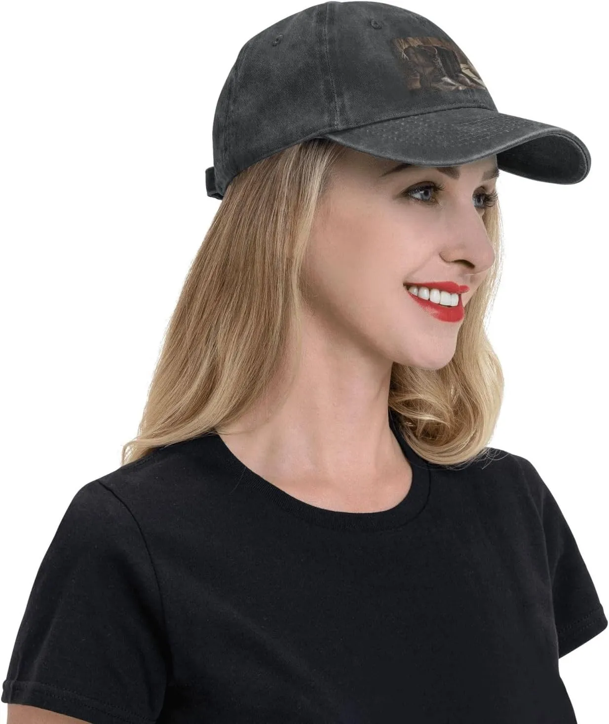 Cowboy Black Hat Western Boots Unisex Baseball Cap Breathable Cotton Trucker Hat Classic Denim Dad Hat Summer Sun Hat