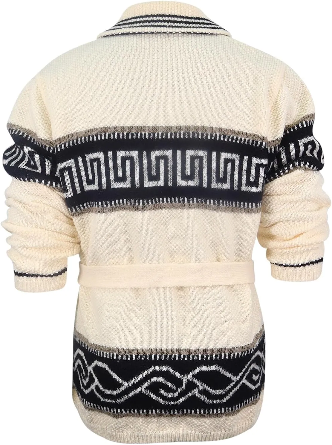 Dgoopd Cardigan Sweaters for Men Color Block Cable Knit Sweater Button Down Open Front Cardigan Casual Outwear with Pockets