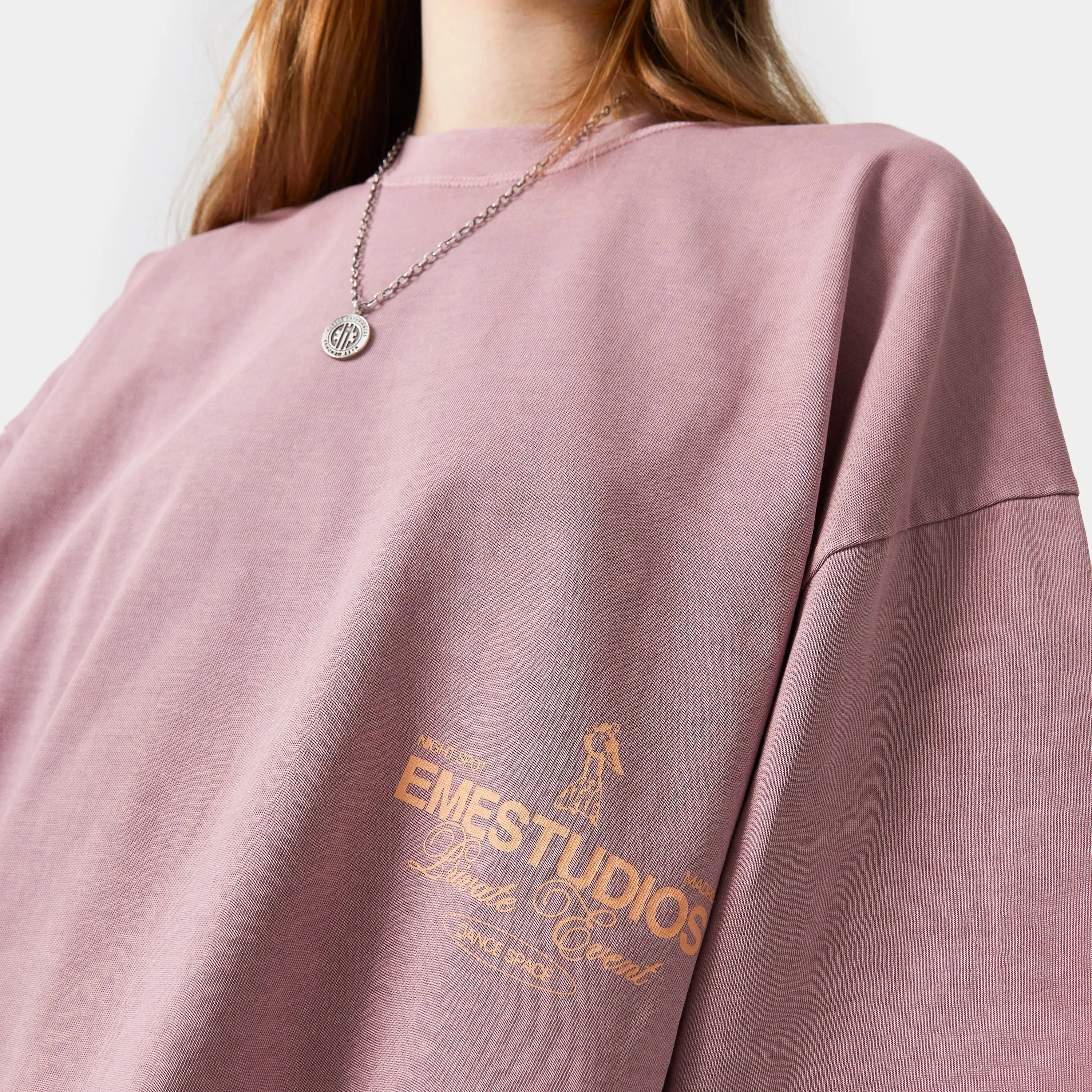 Disco Merlot Oversized tee