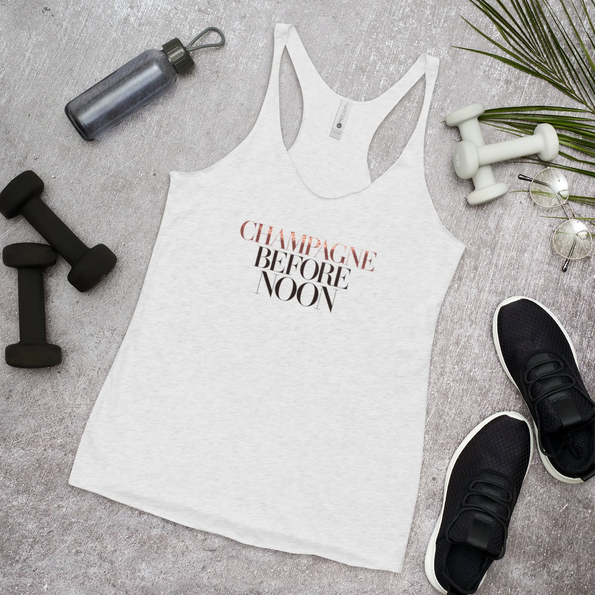 DUO MODERN "Champagne Before Noon" Women's Racerback Tank