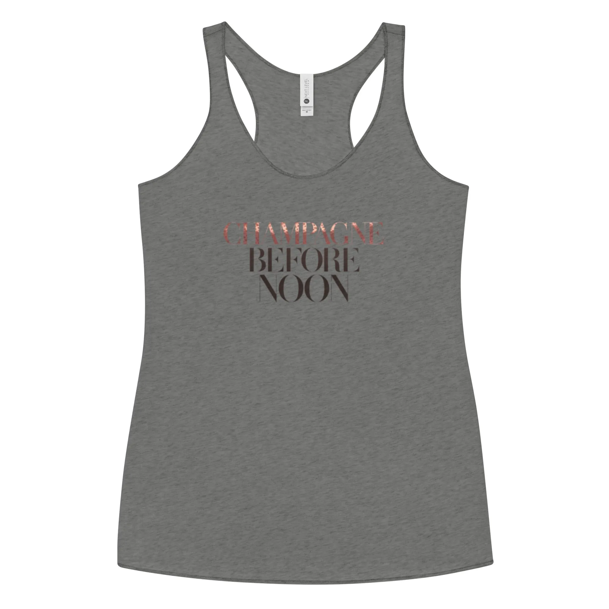 DUO MODERN "Champagne Before Noon" Women's Racerback Tank