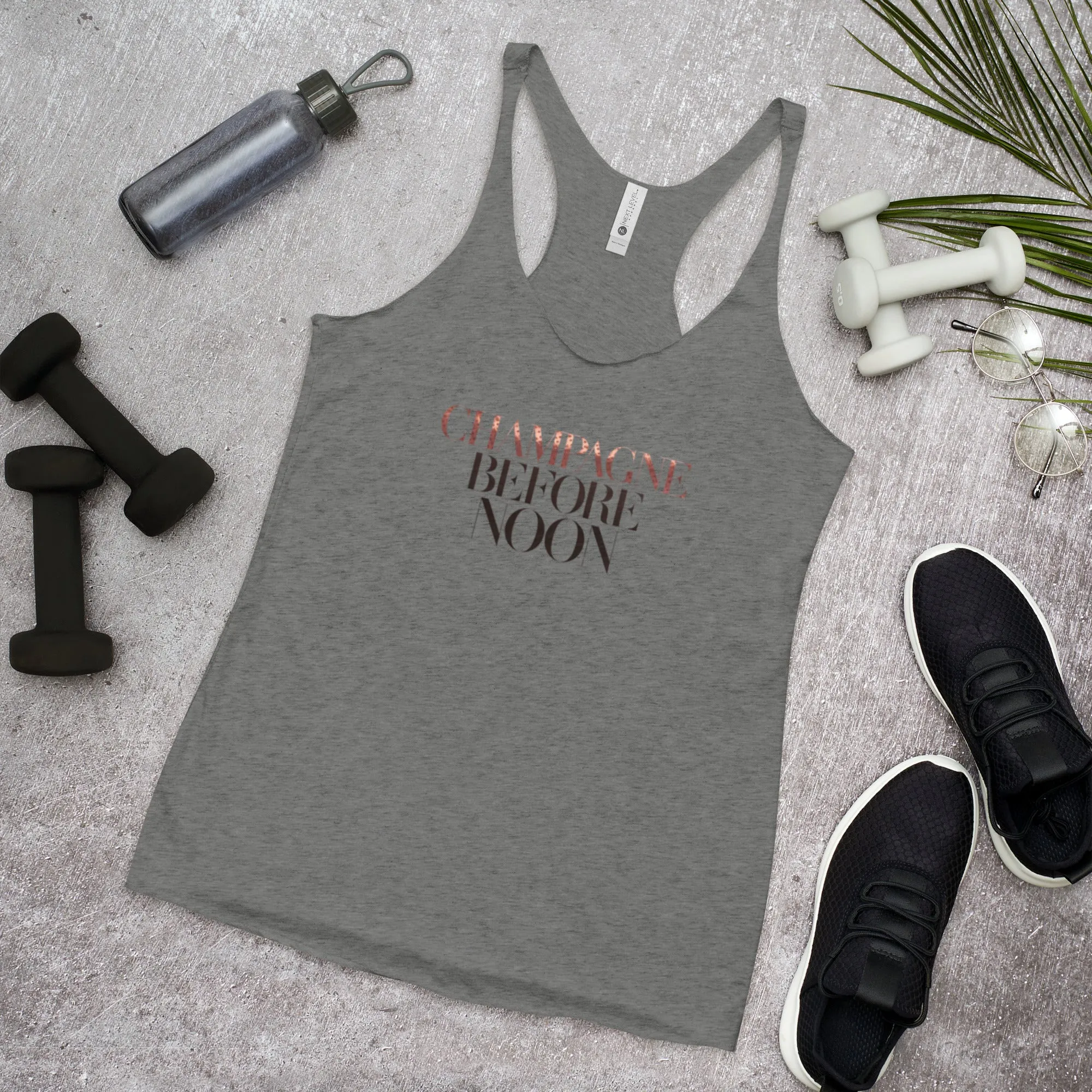 DUO MODERN "Champagne Before Noon" Women's Racerback Tank