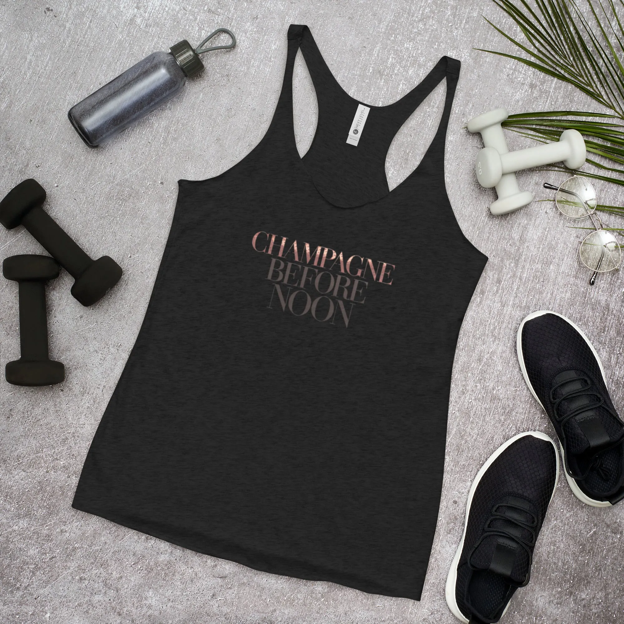 DUO MODERN "Champagne Before Noon" Women's Racerback Tank