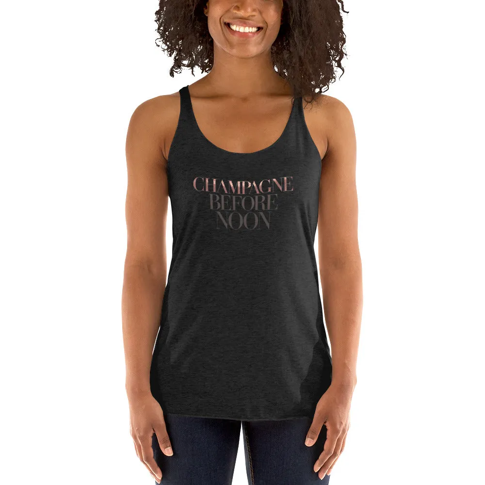 DUO MODERN "Champagne Before Noon" Women's Racerback Tank