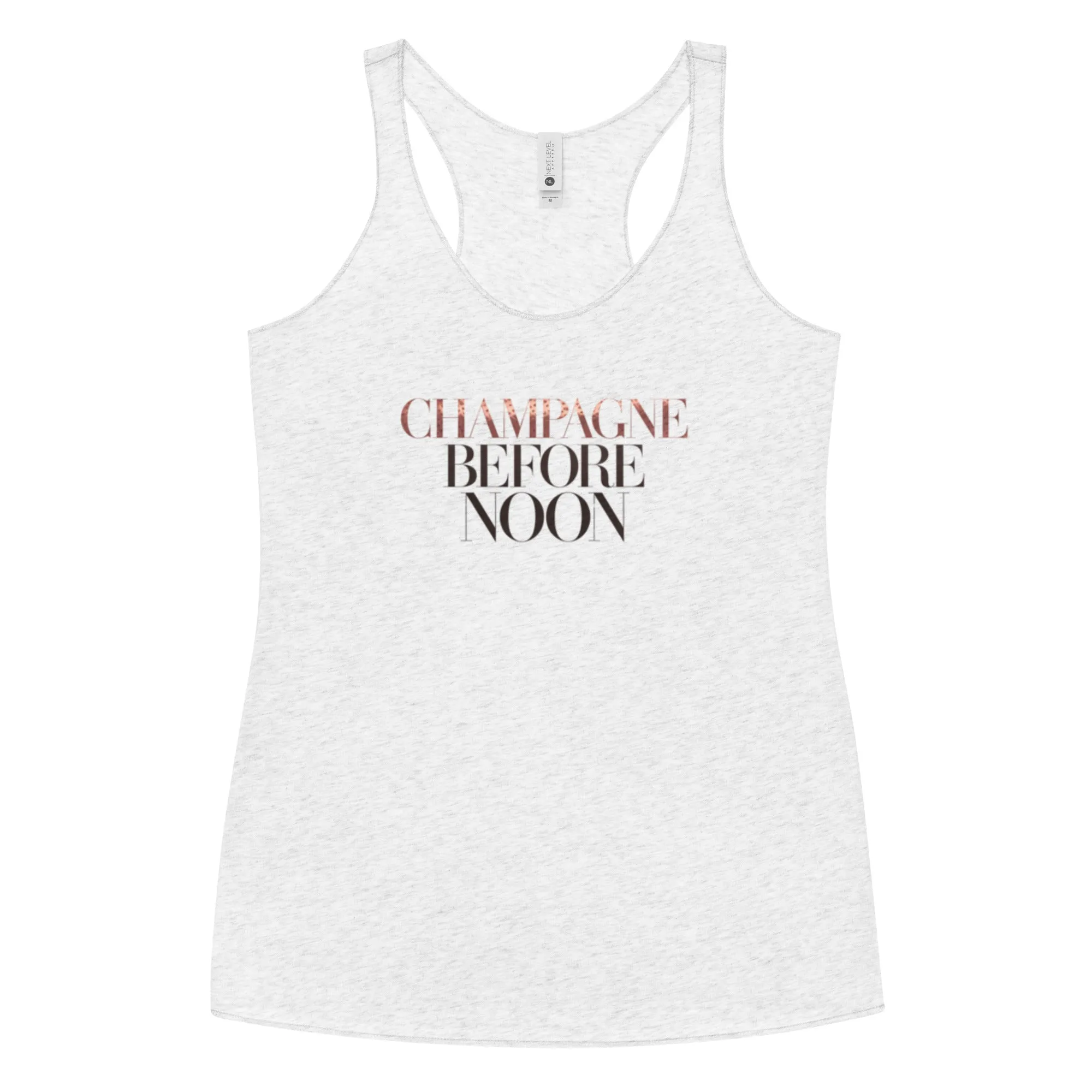 DUO MODERN "Champagne Before Noon" Women's Racerback Tank