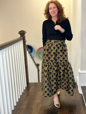 Emily Lovelock Belora Skirt in Sea Kelp