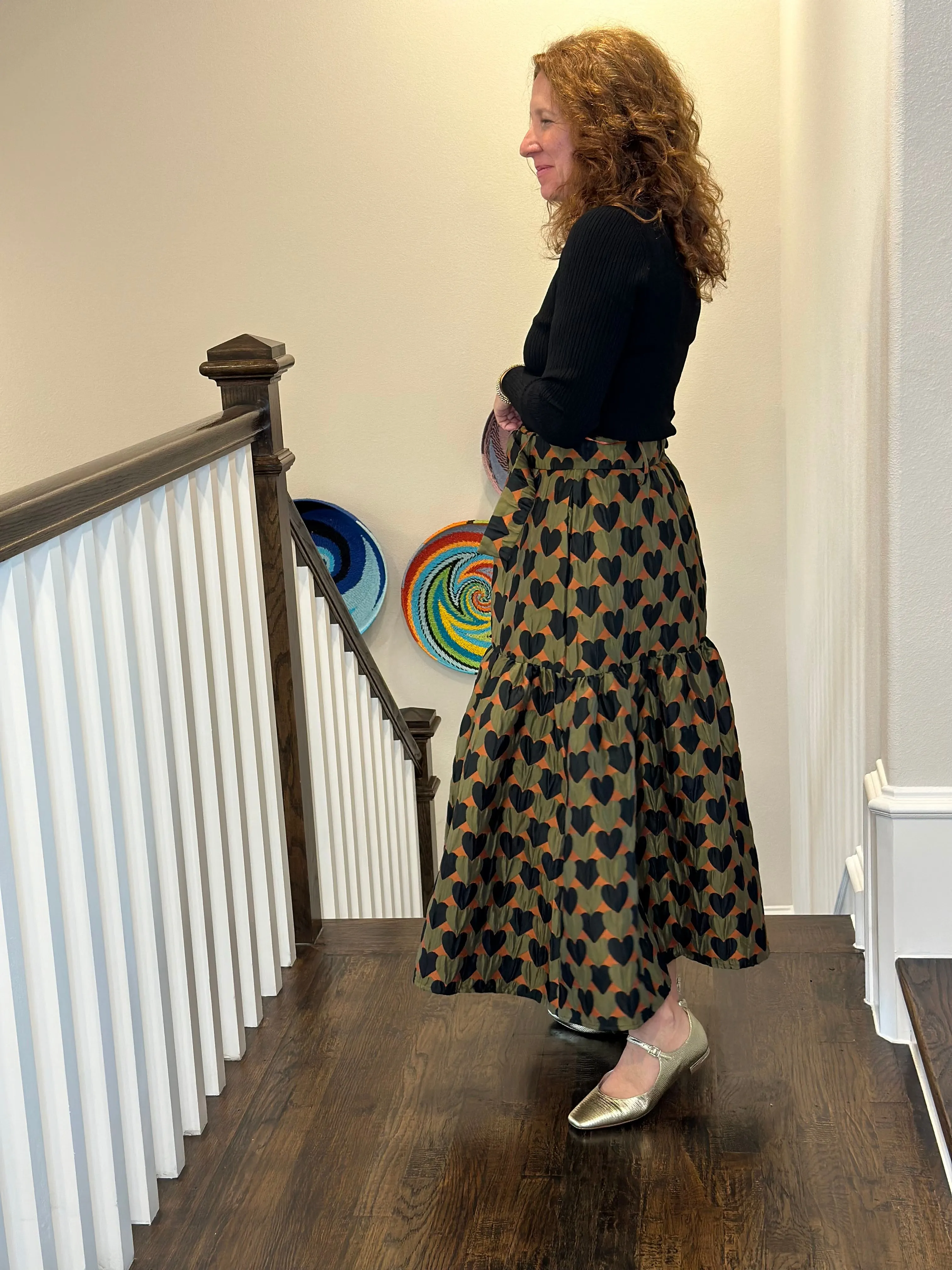 Emily Lovelock Belora Skirt in Sea Kelp