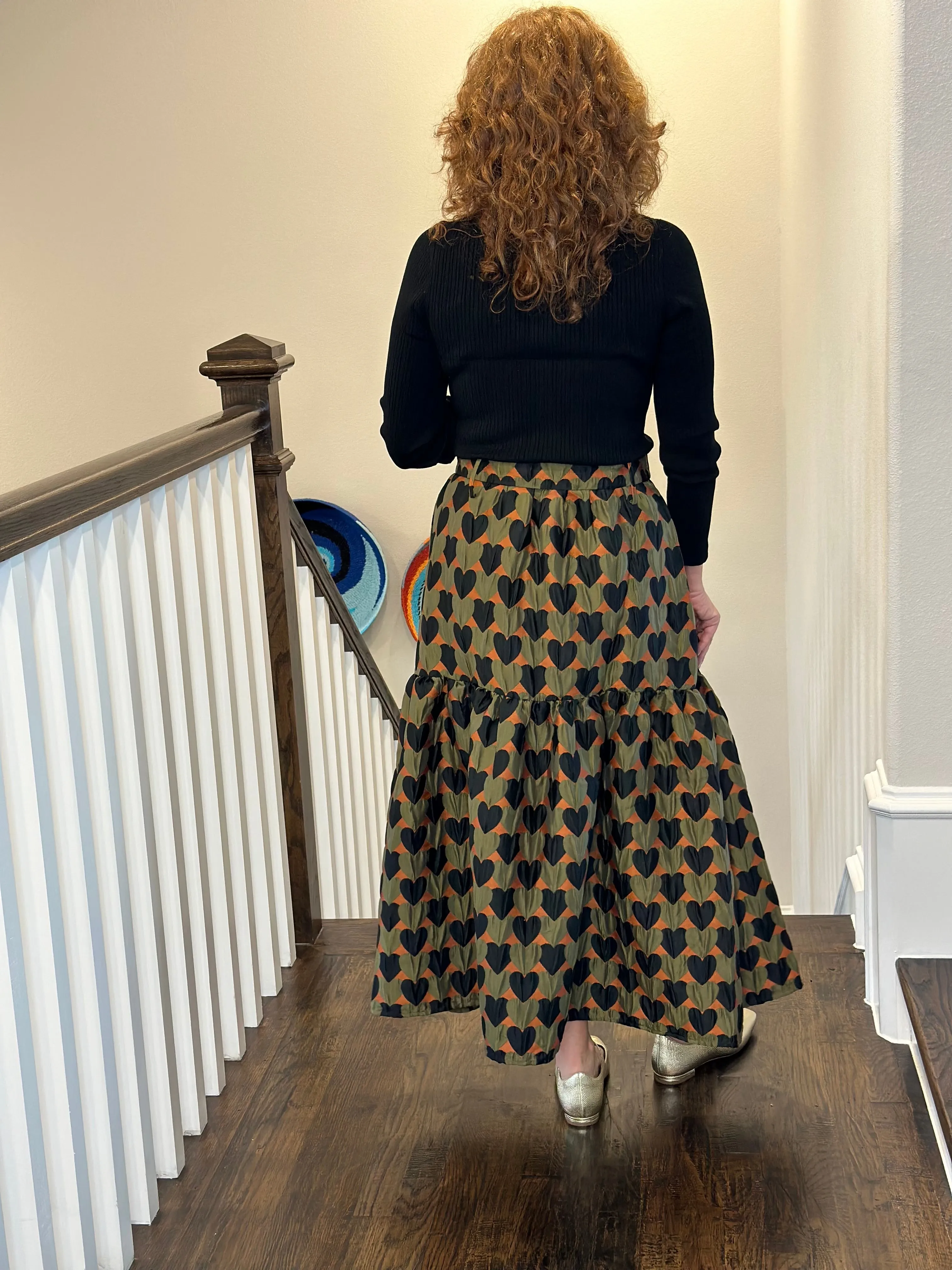 Emily Lovelock Belora Skirt in Sea Kelp
