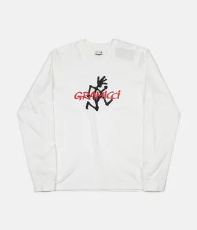 Gramicci Japan Logo Long Sleeve T-Shirt - White