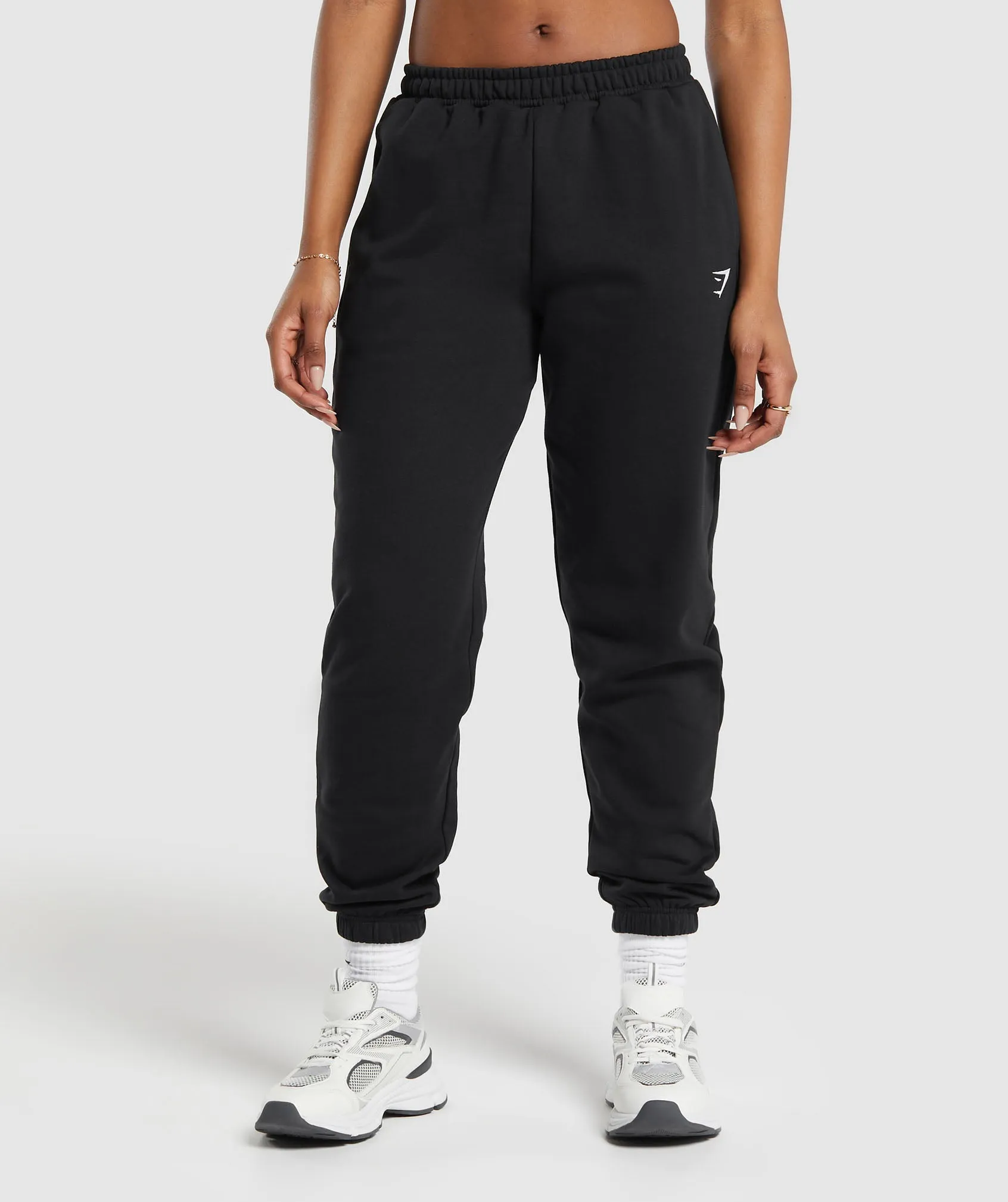 Gymshark Heavy Flex Graphic Joggers - Black