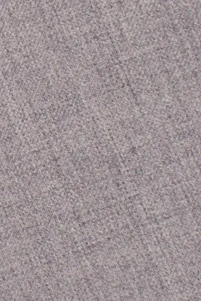 Heather Grey Luxury Wool Blend Suit Pants - Unhemmed