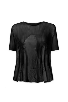 Miuna Wave Plissé Top