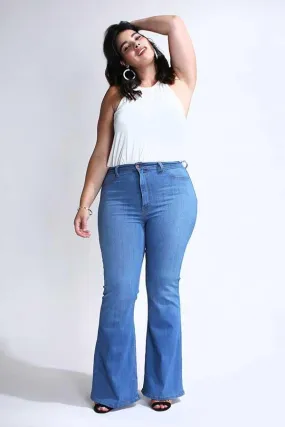 Plus Size Classic Flare Jeans