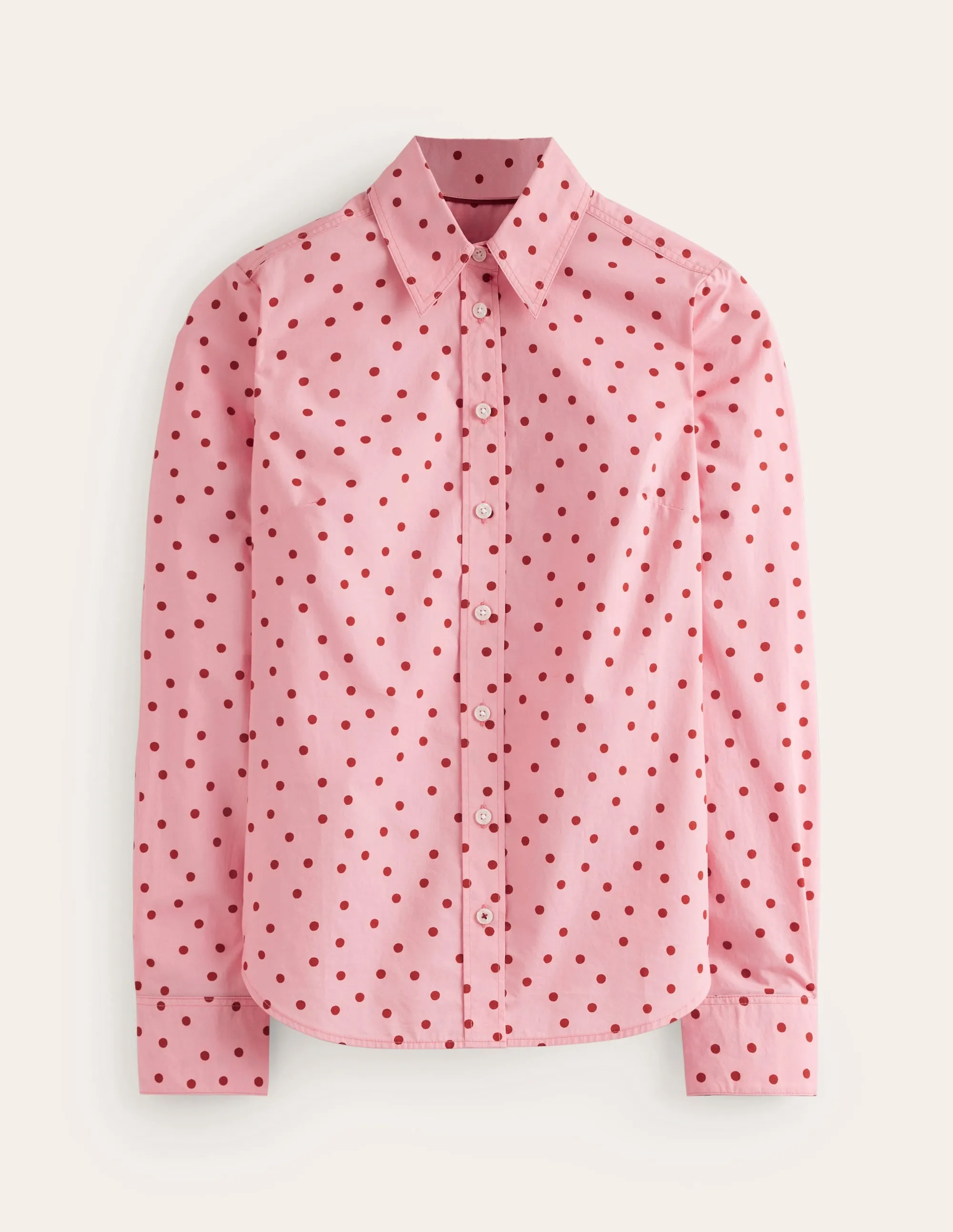 Sienna Cotton Shirt-Almond Pink, Sparse Spot