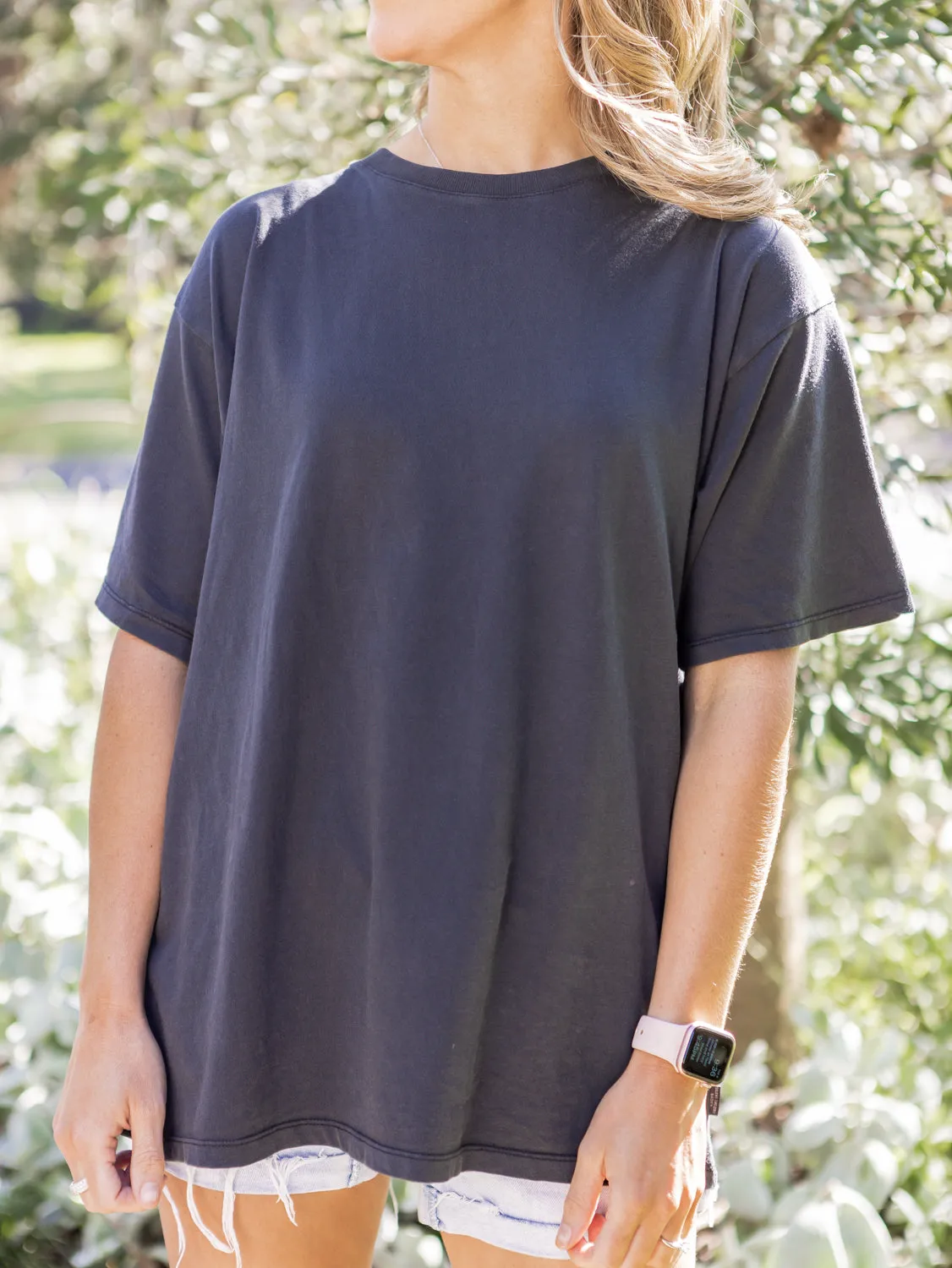 Silent Theory Oversized Tee - Washed Black