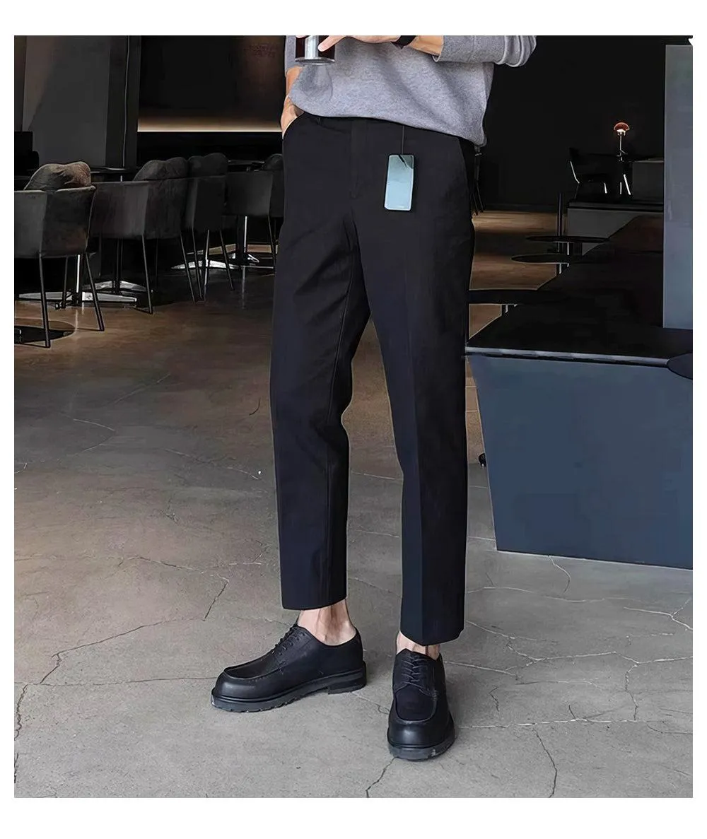 Slim-Fit Formal Elastic Pants