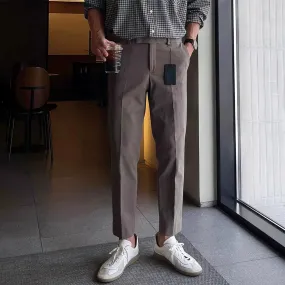 Slim-Fit Formal Elastic Pants