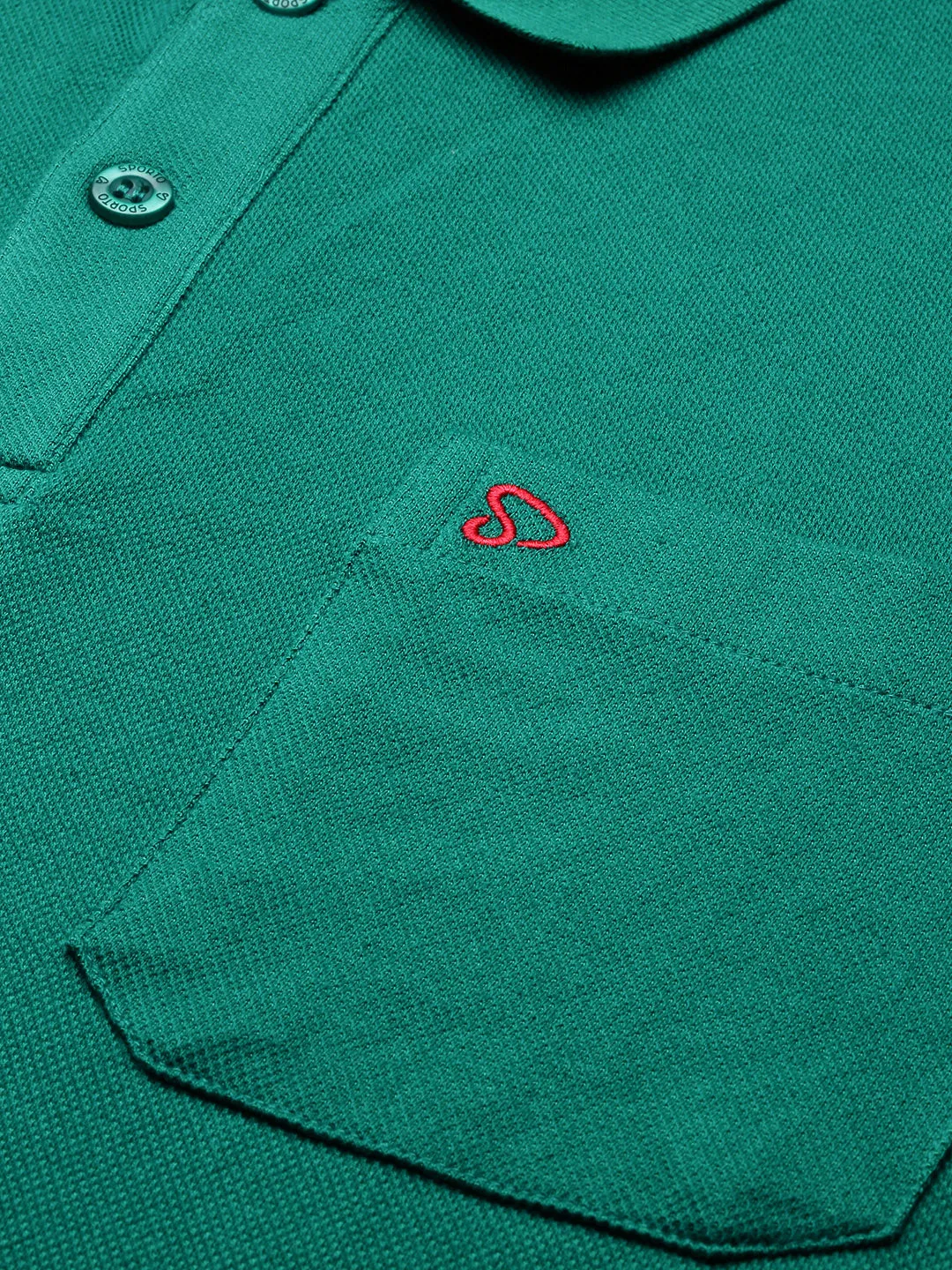 Sporto Men's Polo T-shirt With Pocket - Eden Green