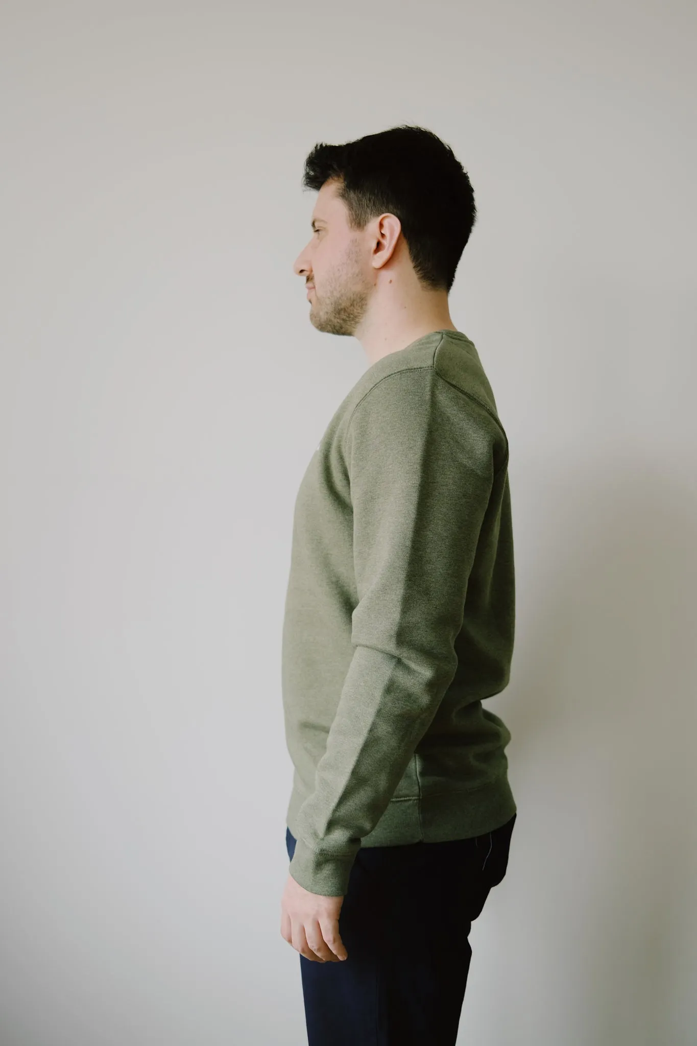 unisex sweatshirt - hüt hani nöd so lust - khaki heather