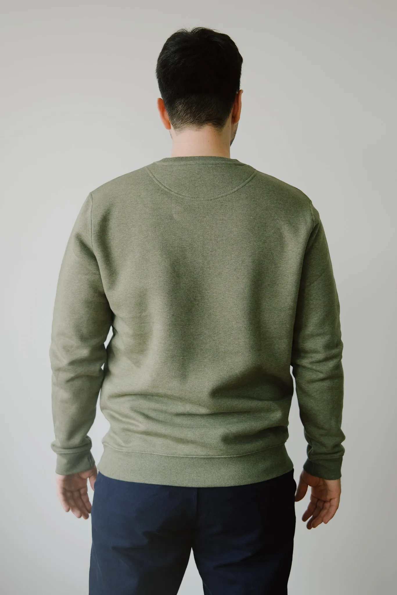 unisex sweatshirt - hüt hani nöd so lust - khaki heather