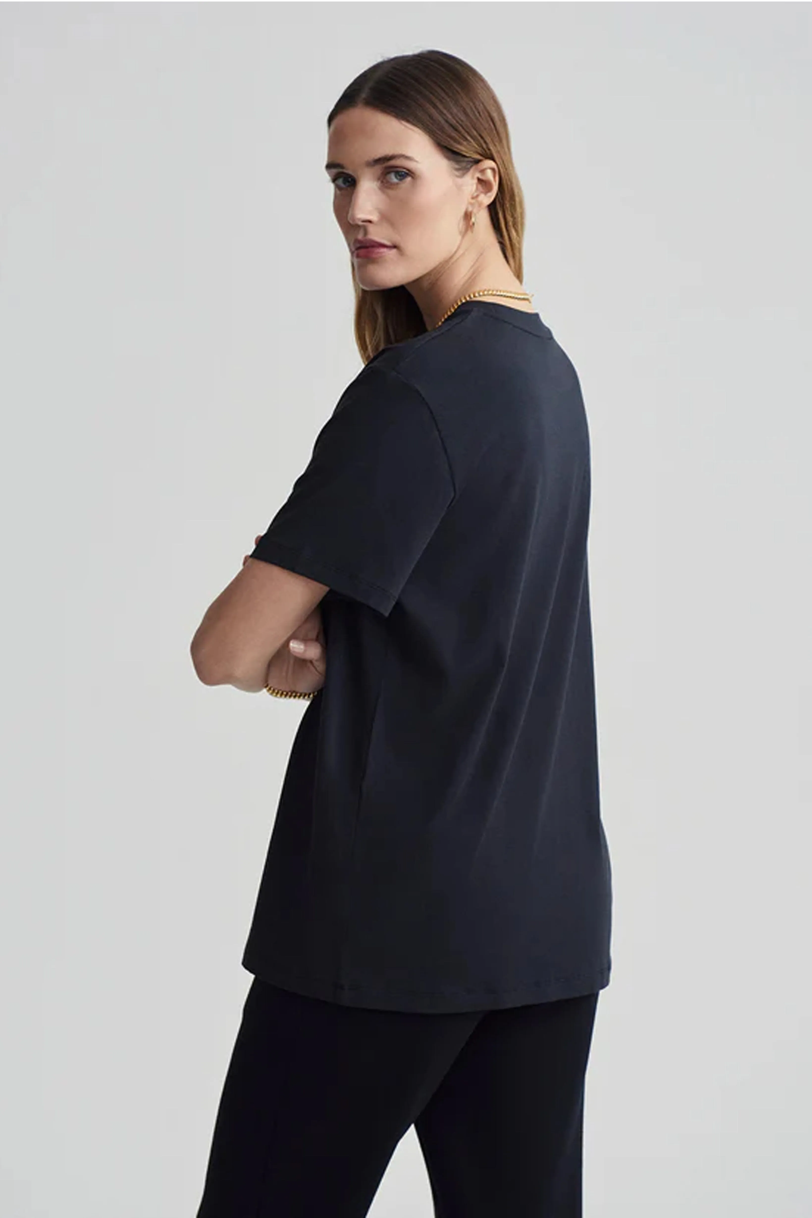 VARLEY | Leighton Boyfriend Tee - Black