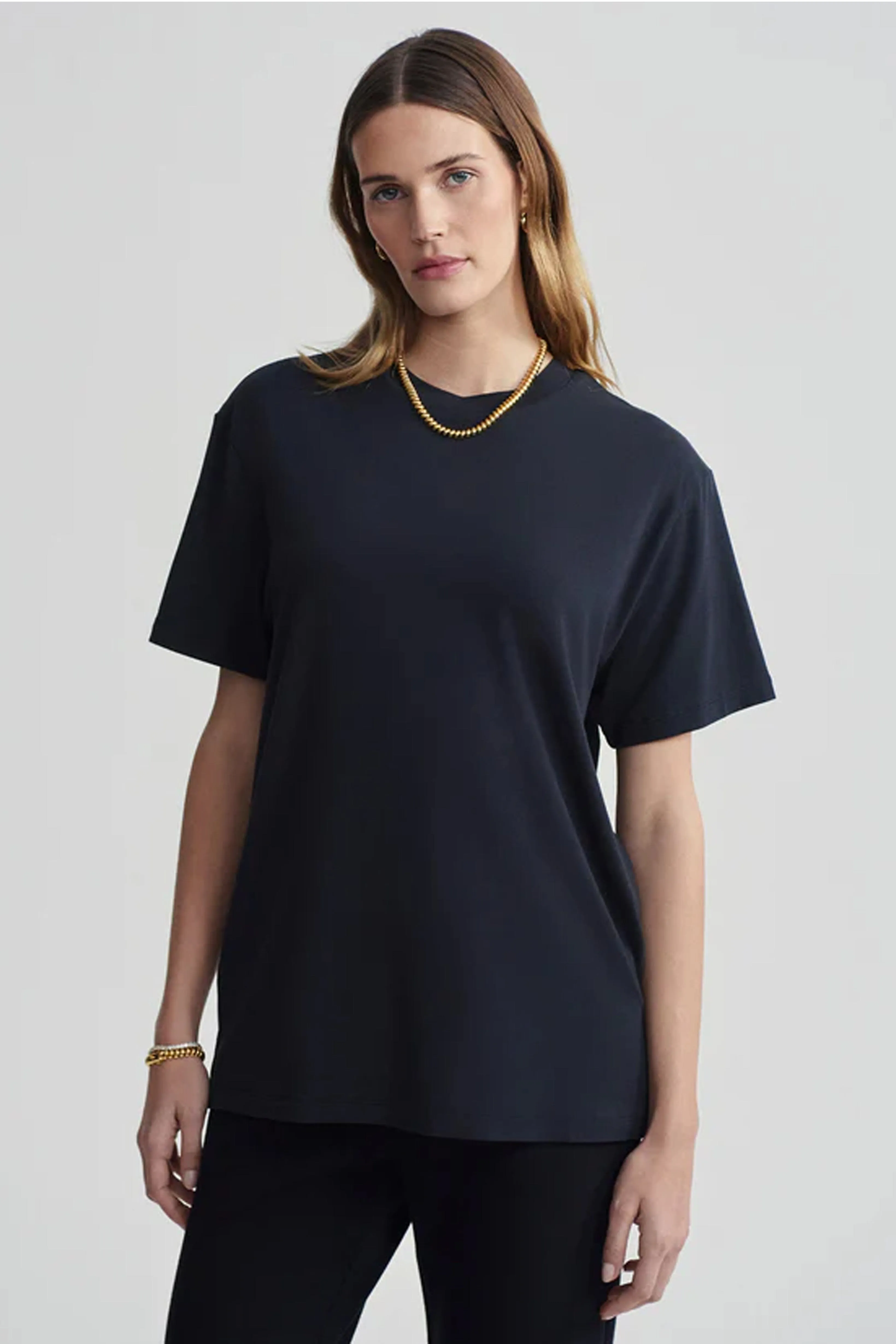 VARLEY | Leighton Boyfriend Tee - Black