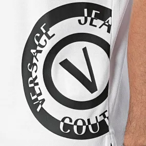 Versace Jeans Couture White Polo Collar Detail Shirt – Luxe Details-S