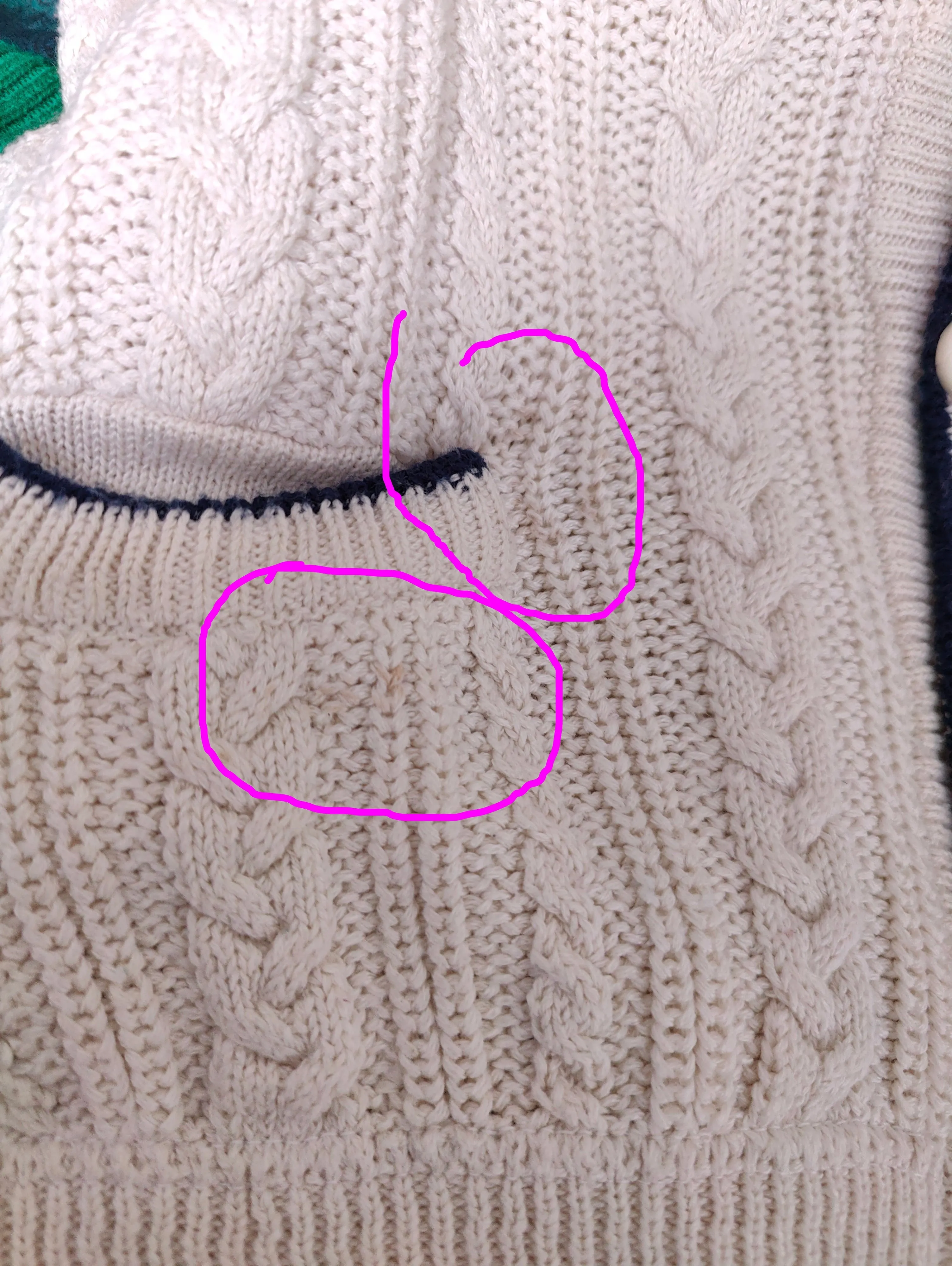 Vintage cotton cardigan M L | white college cable knit knitted jacket women
