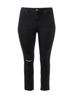 Weathered Black Wash Alexa High Rise Skinny Jeans