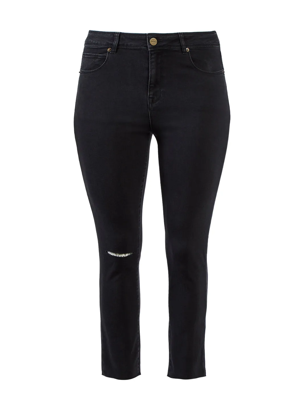 Weathered Black Wash Alexa High Rise Skinny Jeans