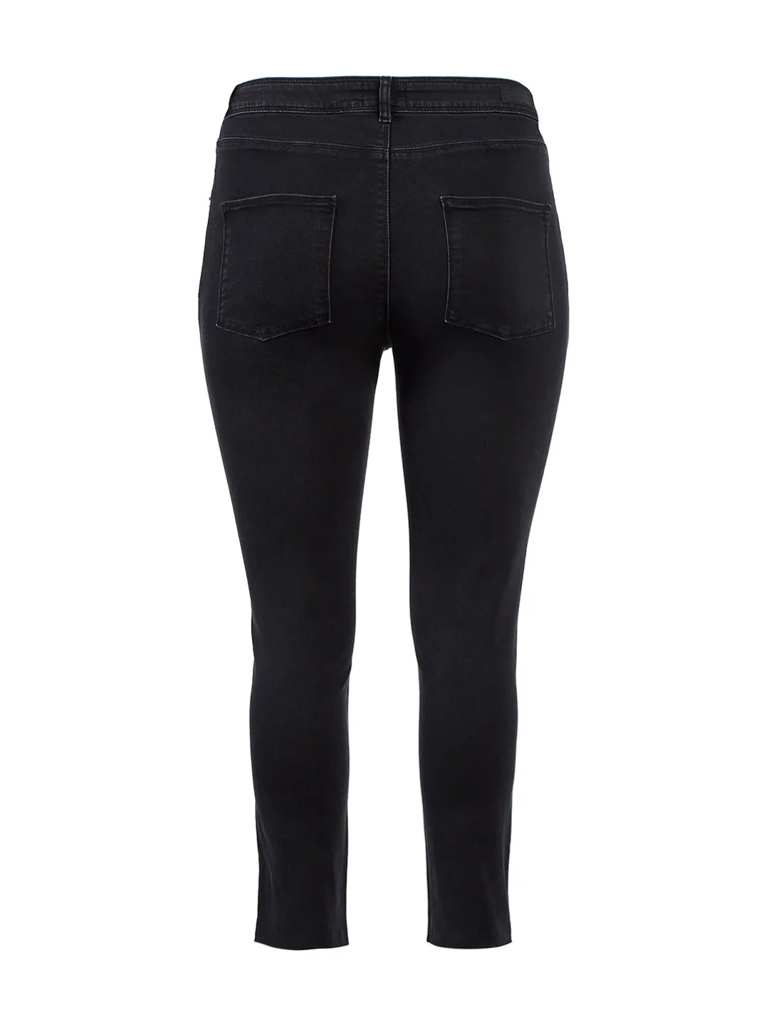 Weathered Black Wash Alexa High Rise Skinny Jeans