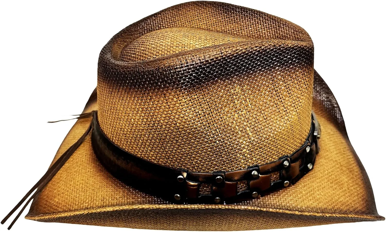 Western Cowboy Hat Features Wide Brim for Sun Protection Belt Buckle, Stylish Perfect for Outdoor Adventures & Casual Wear