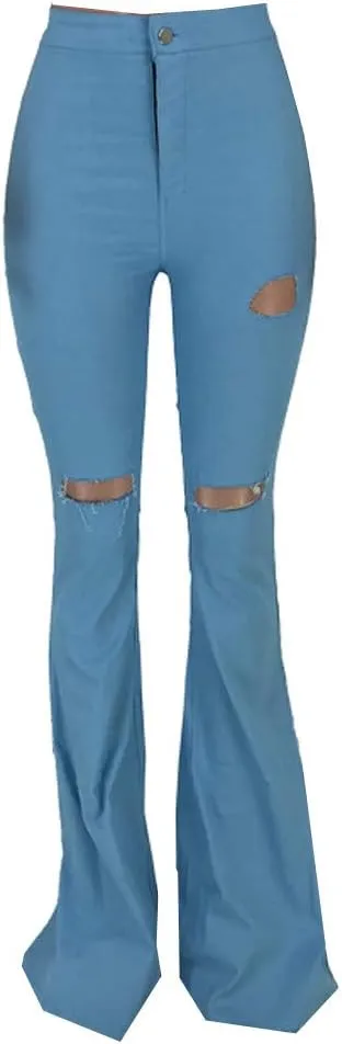 Womens Casual Straight Leg Jeans Petite to Plus Size Stretch Wide Leg Jeans Baggy Loose Flared Mom Jeans