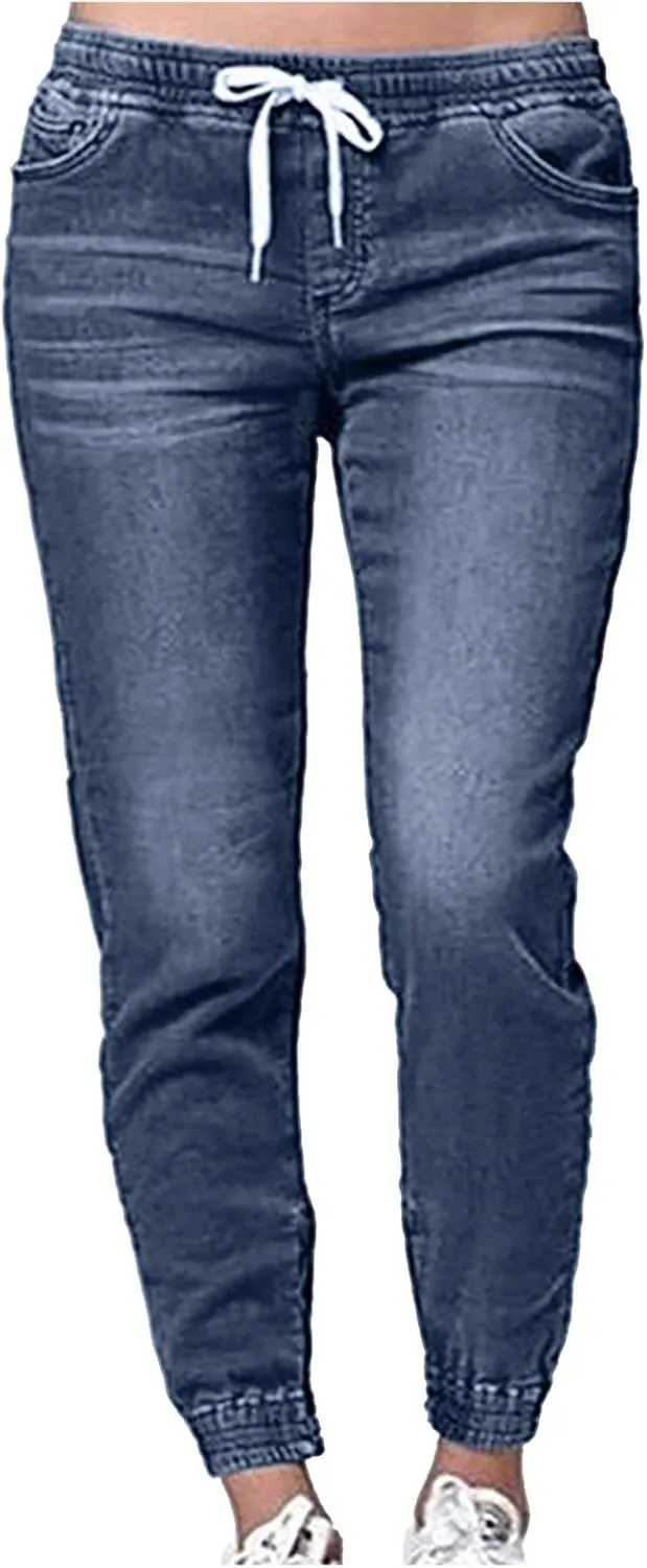 Women's Wedgie Straight Jeans Mid Womens Poket Lace Denim Casual Women's Jeans Trendy Jeans for Women 2024 Women's