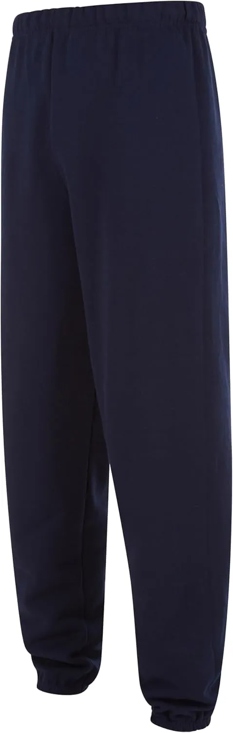 Yacht & Smith 24 Pack of Boys Jogger Bulk Sweatpants, Black Navy Gray, Comfy Lounge Joggers for Kids